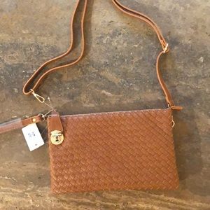 NWT cross body with wristlet and long strap!